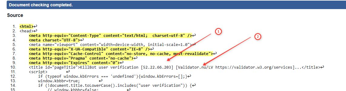 смотрим IP и юзер агент из исходного кода сайта
