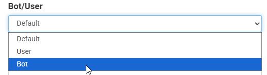 If rule matches classify visit as user