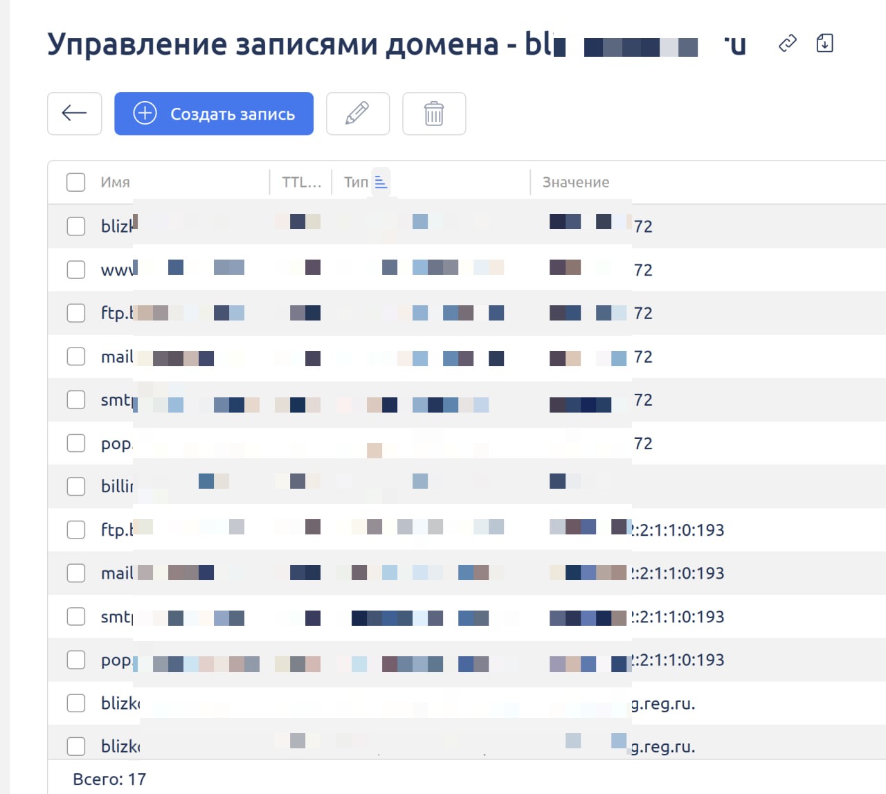 Как изменить ip на ns1.hosting.reg.ru